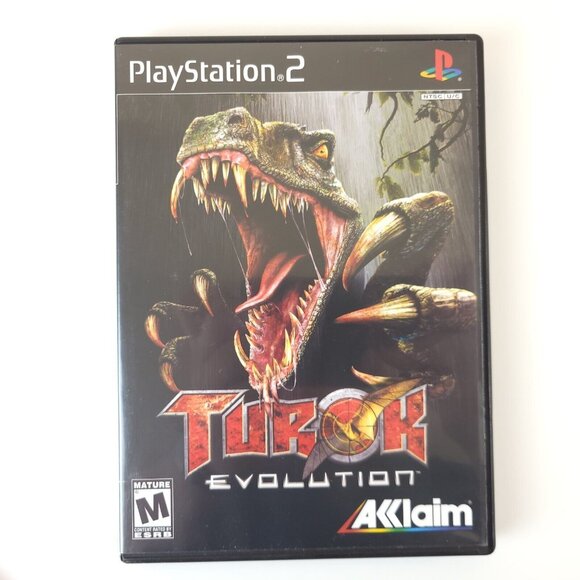 Turok Evolution Sony PS2 PlayStation 2 Disc Case Manual Tested Working 2002 - Picture 2 of 14